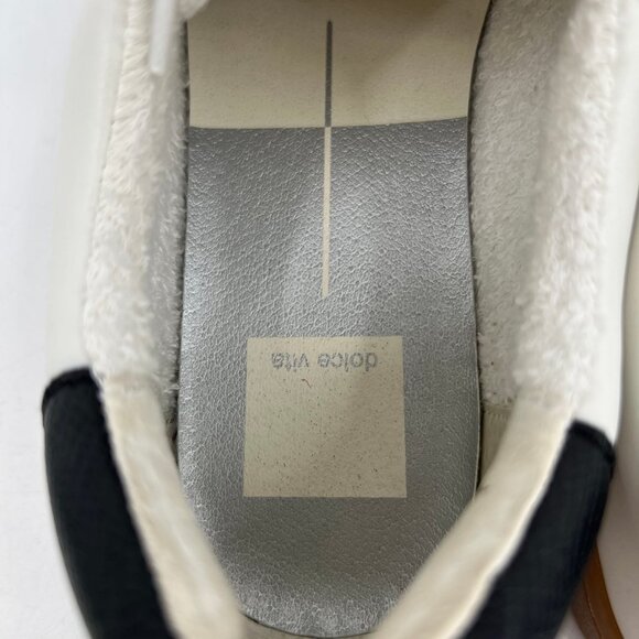 Dolce Vita White & Black Nadia Low Top Sneakers | Size 6 - Picture 5 of 10